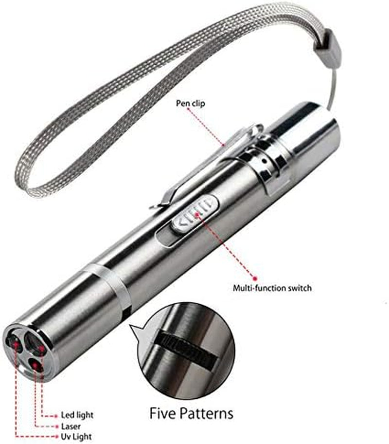 Giochi per Gatti in Casa 3In1 Multi-Pattern Luce Di Comando Interactive Esercizio Animale Domestico per Chaser